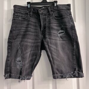 Men’s Hollister faded black skinny shorts size 29